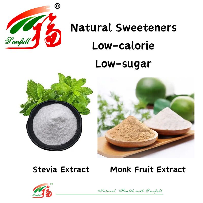 Pengganti Gula Alami Ekstrak Stevia dengan 80%-95% Steviosides dan Ekstrak Buah Monk dengan 20%-60% Mogroside V Pemanis Alami Nol Kalori