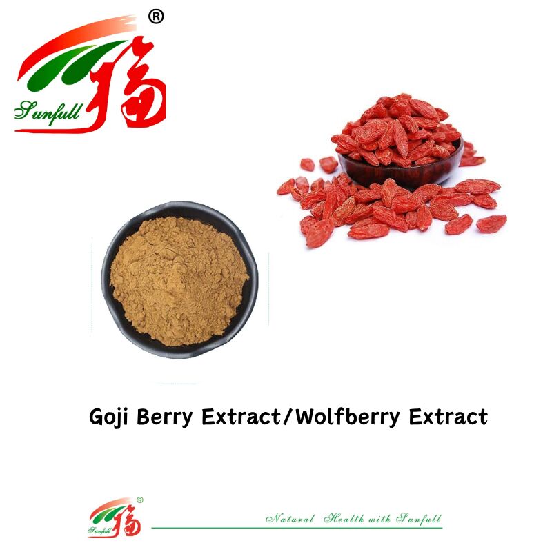 Suplemen makanan alami Cina Antosianin 1-25% Polysaccharides 10%-50% Lisium Barbarum Ekstrak Wolfberry Ekstrak/Goji Berry Ekstrak