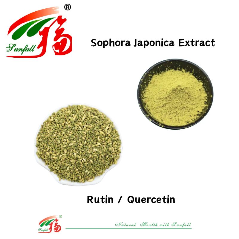 Sesuai dengan Standar Eropa Kesehatan Kardiovaskular Suplemen makanan Quercetin 95% Rutin NF11 95% Sophora Japonica Ekstrak