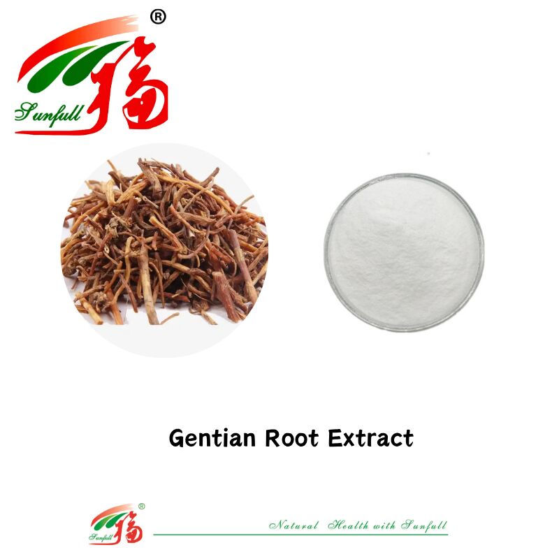 Pabrik Jual Langsung Ramuan Alami Sampel Bebas Anti-inflamasi Ekstrak Akar Gentian 3%-8% Gentiopicrin