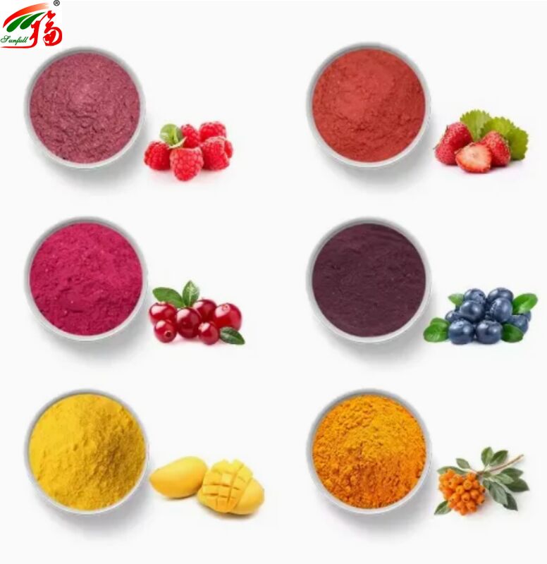 Buah Bahan-bahan Kesehatan Makanan Kualitas tinggi Rasa yang baik dan Kelarutan air Minuman Bubuk beku-kering Bubuk Buah Berbagai